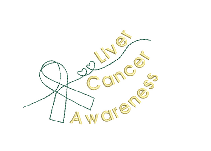 FREE Liver Cancer Awareness Ribbon Machine Embroidery Design - sproutembroiderydesigns