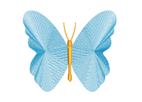 Butterfly Contour Embroidery Design, 4x4 hoop - sproutembroiderydesigns
