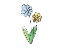 Daisy Sketch Flower Machine Embroidery Design, 2 sizes - sproutembroiderydesigns