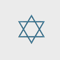 Jewish Star of David Machine Embroidery Design