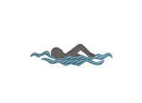 Swim Machine Embroidery Design - sproutembroiderydesigns