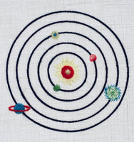 Solar System Embroidery Design - sproutembroiderydesigns