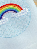Rainbow Machine Embroidery Design, 2 sizes - sproutembroiderydesigns
