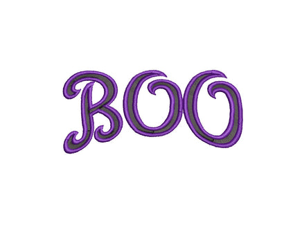 Halloween Boo Machine Embroidery Design - sproutembroiderydesigns