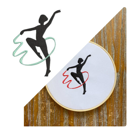 Rhythmic gymnastics Machine Embroidery Design - sproutembroiderydesigns