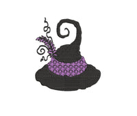 Witch's Hat Halloween Machine Embroidery Design, 4x4 hoop - sproutembroiderydesigns