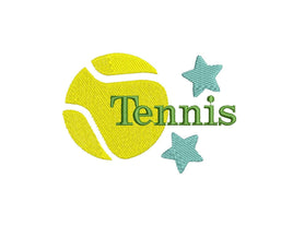 Star Tennis Embroidery Machine Design - sproutembroiderydesigns