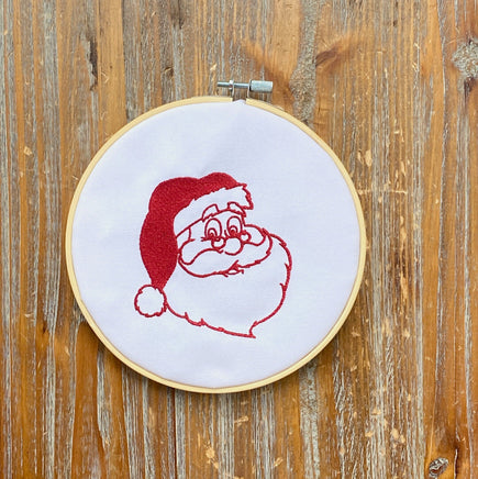 Santa Claus Embroidery Design, 2 sizes, 4x4 & 5x7 hoop - sproutembroiderydesigns