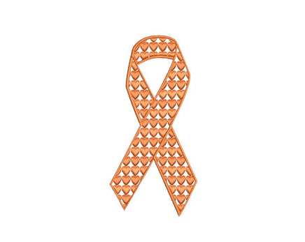 Heart Cancer Ribbon Embroidery Machine Embroidery Design, 4x4 hoop - sproutembroiderydesigns