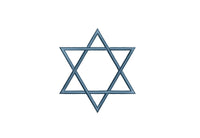 Jewish Star of David Machine Embroidery Design - sproutembroiderydesigns