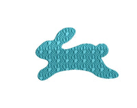 Embossed Easter Bunny Machine Embroidery Design - sproutembroiderydesigns