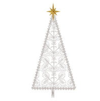 Forest Christmas Tree Machine Embroidery Design - sproutembroiderydesigns