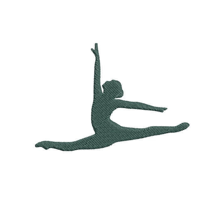 Leaping Dancer Machine Embroidery Design| sproutembroiderydesigns
