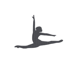 Leaping Dancer Machine Embroidery Design, 3 sizes - sproutembroiderydesigns
