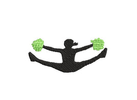 Cheerleader Machine Embroidery Design - sproutembroiderydesigns
