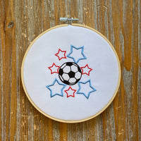 Soccer Machine Embroidery Design - sproutembroiderydesigns