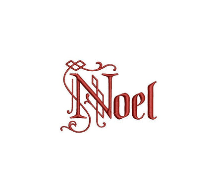 Noel Christmas Machine Embroidery Design - sproutembroiderydesigns