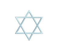 Jewish Star of David Machine Embroidery Design - sproutembroiderydesigns