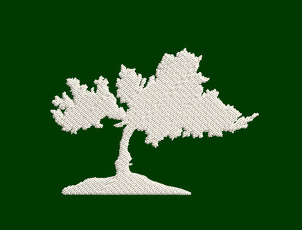 Silhouette Tree Machine Embroidery Design, 2 sizes - sproutembroiderydesigns