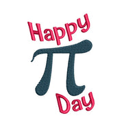 Happy Pi Day Machine Embroidery Design - sproutembroiderydesigns