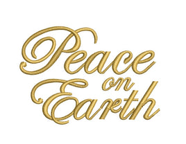Peace On Earth Machine Embroidery Design - sproutembroiderydesigns