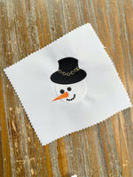 Smiling Snowman Machine Embroidery Design - sproutembroiderydesigns