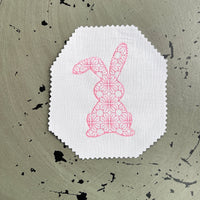 Flower Petal Bunny Machine Embroidery Design, 2 Sizes - sproutembroiderydesigns