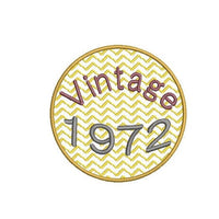 1972 Seal Machine Embroidery Design, Birthday embroidery design - sproutembroiderydesigns
