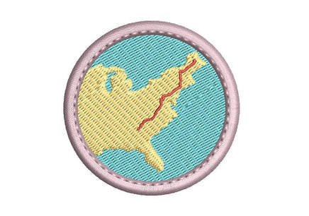 ITH Appalachian Trail Patch Machine Embroidery Design, Hiking Embroidery Design - sproutembroiderydesigns