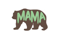 Mama Bear Machine Embroidery Design, 4x4 and 5x7 hoop, 2 sizes - sproutembroiderydesigns