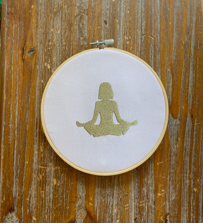 Yoga Machine Embroidery Design - sproutembroiderydesigns