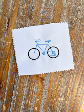Bike Machine Embroidery Design, 2 sizes - sproutembroiderydesigns