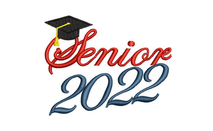 Senior 2022 Machine Embroidery Design - sproutembroiderydesigns