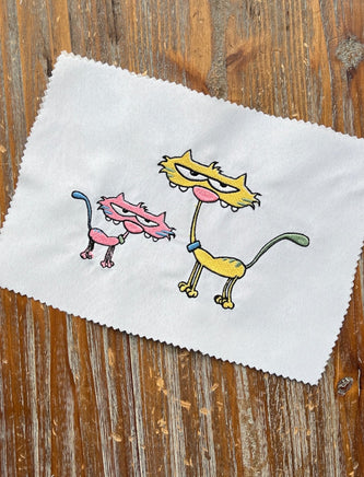 Stray Cats Machine Embroidery Design, 2 sizes - sproutembroiderydesigns