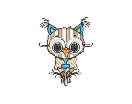 Silky Owl Machine Embroidery Design - sproutembroiderydesigns