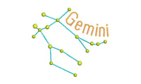 Horoscope Gemini Machine Embroidery Design - sproutembroiderydesigns