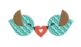 Love Birds Wedding Machine Embroidery Design - sproutembroiderydesigns