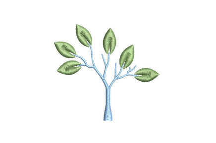 Tree Branch Sprout Machine Embroidery Design, 4x4 hoop - sproutembroiderydesigns