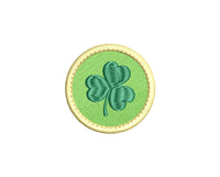 ITH Patch Shamrock Machine Embroidery Design, In The Hoop Embroidery Design - sproutembroiderydesigns