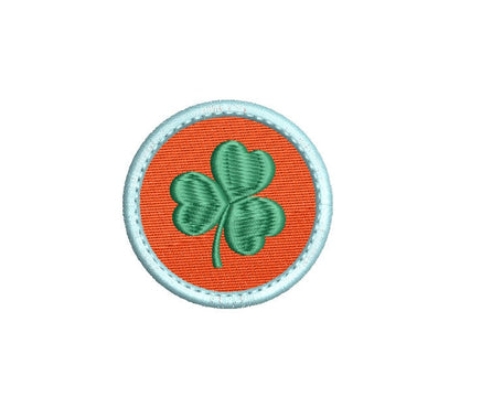 ITH Patch Shamrock Machine Embroidery Design, In The Hoop Embroidery Design - sproutembroiderydesigns