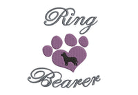 Dog Ring Bearer Machine Embroidery Designs, 3 Sizes - sproutembroiderydesigns