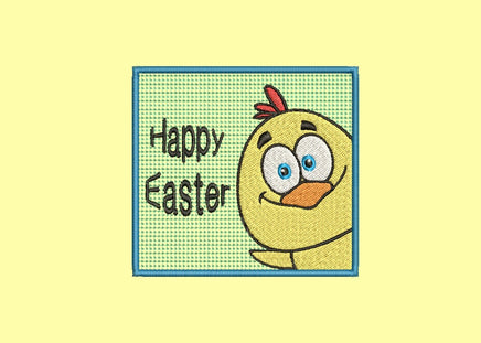 Easter Chick Machine Embroidery Design, 2 Sizes, 4x4 hoop, 5x7 hoop - sproutembroiderydesigns