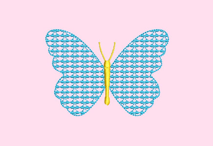 Butterfly Bow Embroidery Design, 4x4 hoop - sproutembroiderydesigns