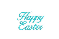 Happy Easter Machine Embroidery Design, 3 Fonts - sproutembroiderydesigns