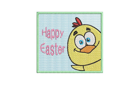 Easter Chick Machine Embroidery Design, 2 Sizes, 4x4 hoop, 5x7 hoop - sproutembroiderydesigns