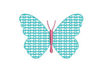 Butterfly Bow Embroidery Design, 4x4 hoop - sproutembroiderydesigns
