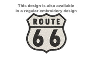 Route 66 Patch Machine Embroidery Design, In The Hoop Embroidery Design - sproutembroiderydesigns