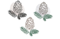 Pine Cone Christmas Machine Embroidery Design, 4x4 hoop - sproutembroiderydesigns