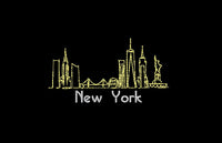 New York City Embroidery Design, Quick Stitch - sproutembroiderydesigns