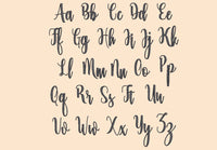Festive Font Machine Embroidery Design, 4 sizes - sproutembroiderydesigns